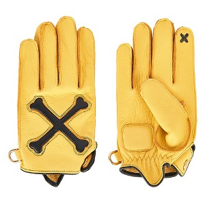 XkullDeer Leather Gloves X SMART TOUCH (DEER/Yellow)
